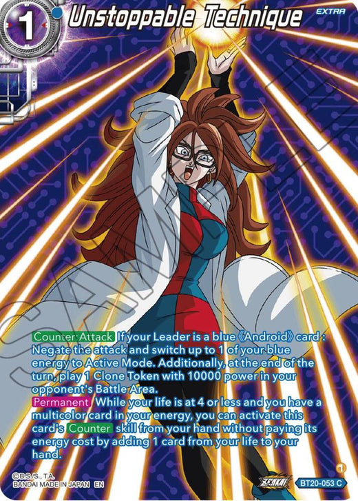 Unstoppable Technique (Silver Foil) BT20-053 Common