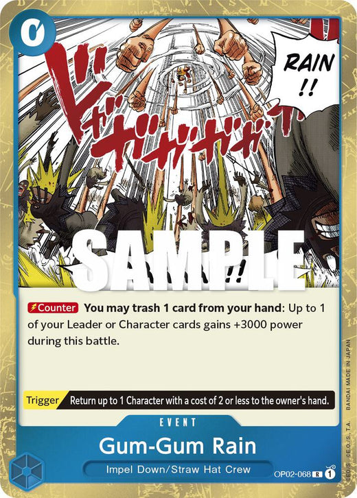 Gum-Gum Rain OP02-068 R Foil