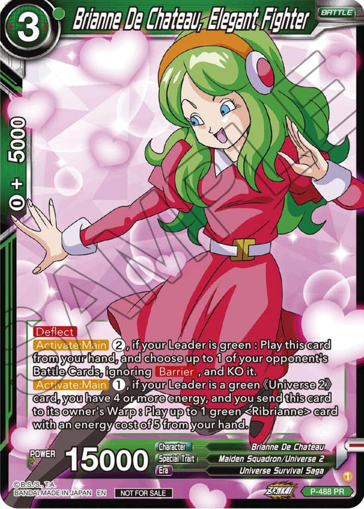 Brianne De Chateau, Elegant Fighter (Zenkai Series Tournament Pack Vol.3) P-488 Promo