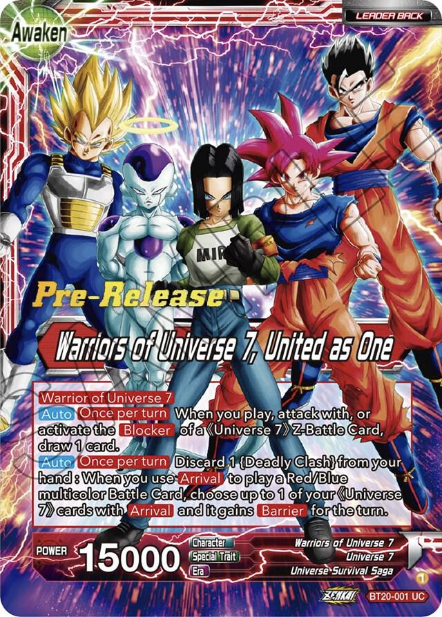 Dragon Ball Super: Masters: Power Absorbed Pre-Release Cards Singles