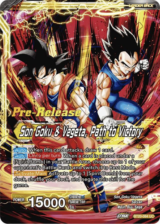 SS Vegito // Son Goku & Vegeta, Path to Victory BT20-084 Uncommon