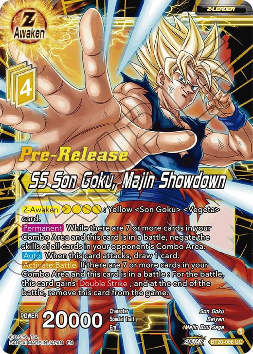 SS Son Goku, Majin Showdown BT20-086 Uncommon