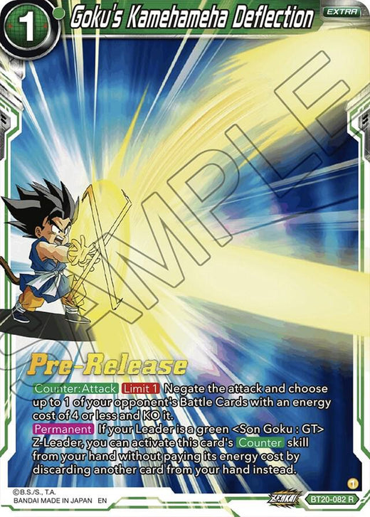 Goku's Kamehameha Deflection BT20-082 Rare