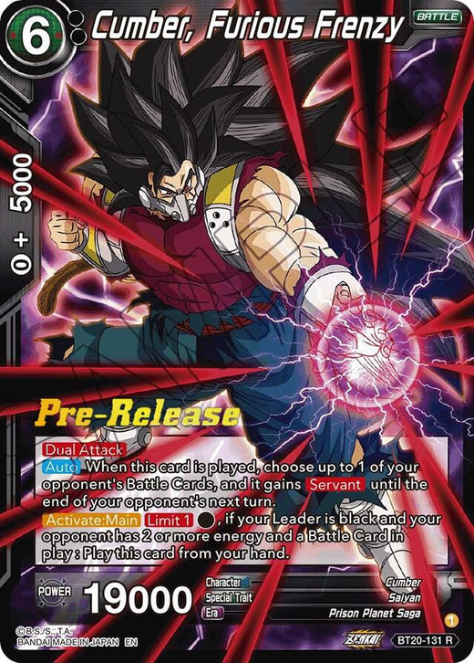 Cumber, Furious Frenzy BT20-131 Rare