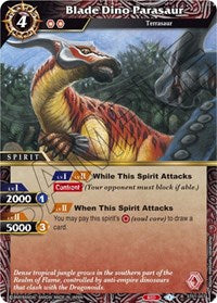 Blade Dino Parasaur | Starter Deck 01: Dragon Onslaught | Rare | Normal | #ST01-007