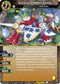 Arcana Soldier Cinq | Dawn of History | Common | Normal | #BSS01-093