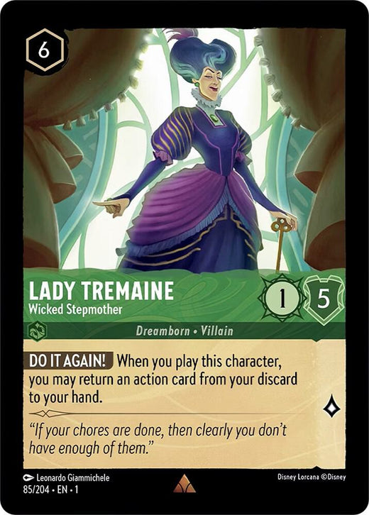 Lady Tremaine - Wicked Stepmother 85/204 Rare