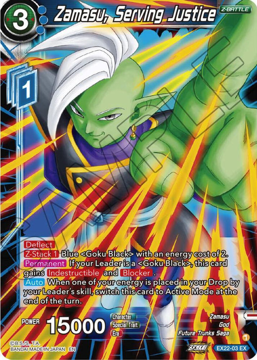 Zamasu, Serving Justice EX22-03 Expansion Rare Foil