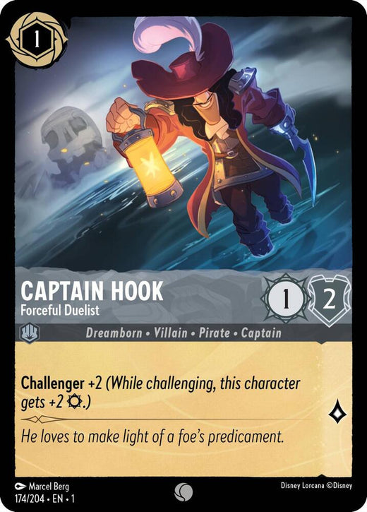 Captain Hook - Forceful Duelist 174/204 Common