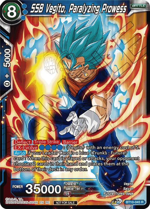 SSB Vegito, Paralyzing Prowess (Championship Selection Pack 2023 Vol.1) BT10-045 Rare Foil
