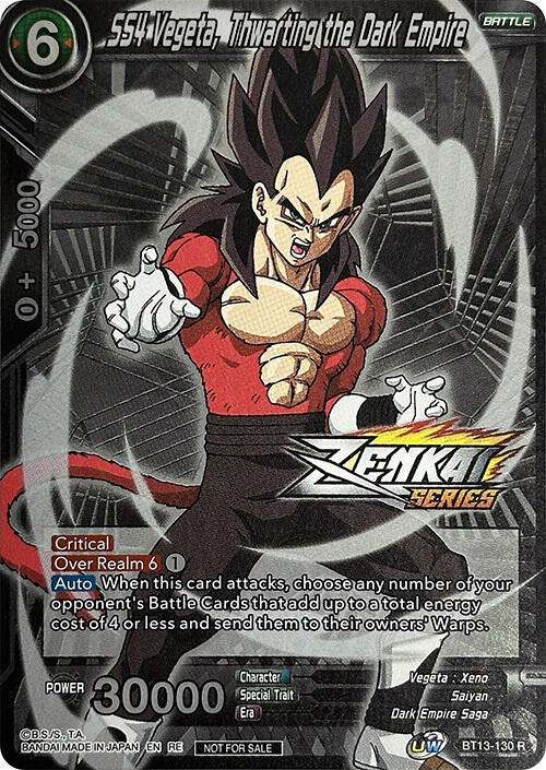 SS4 Vegeta, Thwarting the Dark Empire (Event Pack 11) BT13-130 Rare Foil