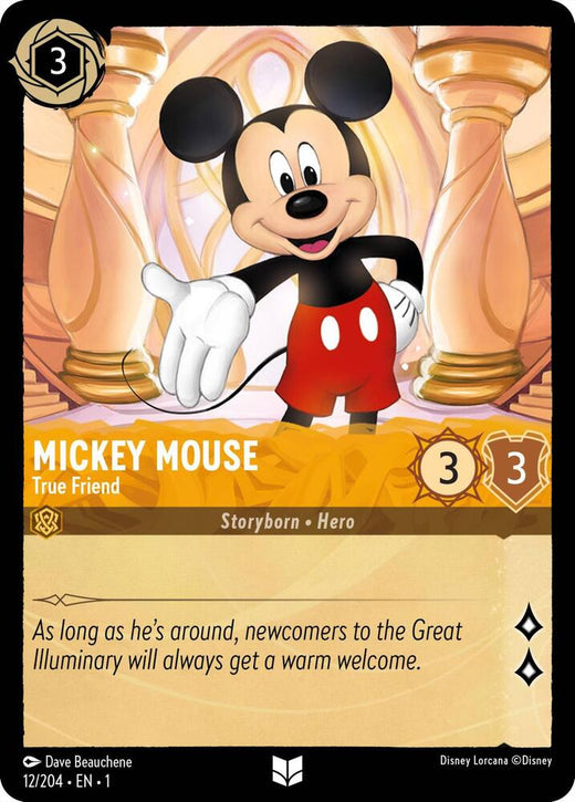 Mickey Mouse - True Friend 12/204 Uncommon