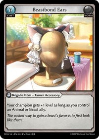 Beastbond Ears | Dawn of Ashes 1st Edition | Common | Normal | #024