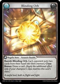 Blinding Orb | Dawn of Ashes 1st Edition | Rare | Normal | #026