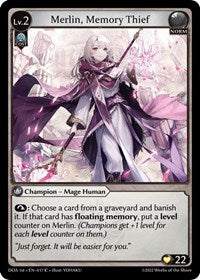 Merlin, Memory Thief | Dawn of Ashes 1st Edition | Common | Normal | #017