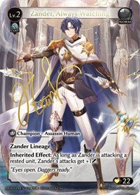 Zander, Always Watching (CUR) | Dawn of Ashes 1st Edition | Collector Ultra Rare | Unspecified | #014