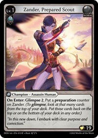 Zander, Prepared Scout | Dawn of Ashes 1st Edition | Common | Normal | #013