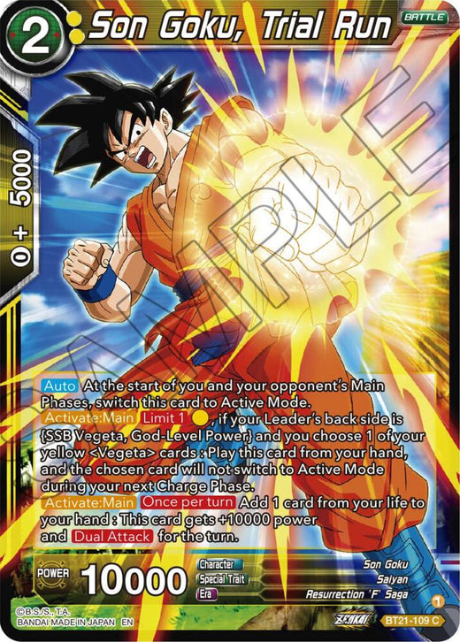 Son Goku, Trial Run BT21-109 Common