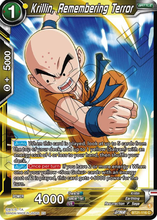 Krillin, Remembering Terror BT21-116 Common