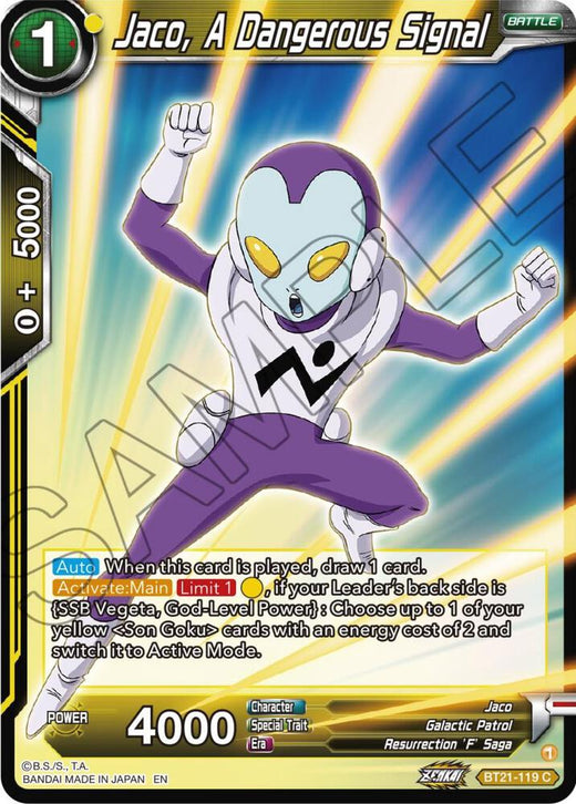 Jaco, A Dangerous Signal BT21-119 Common