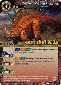 Swordosaurus (Winner) | Battle Spirits Saga Promo Cards | Promo | Holofoil | #PR-003