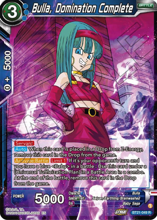 Bulla, Domination Complete BT21-049 Rare