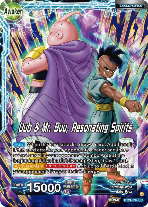 Uub // Uub & Mr. Buu, Resonating Spirits BT21-034 Uncommon