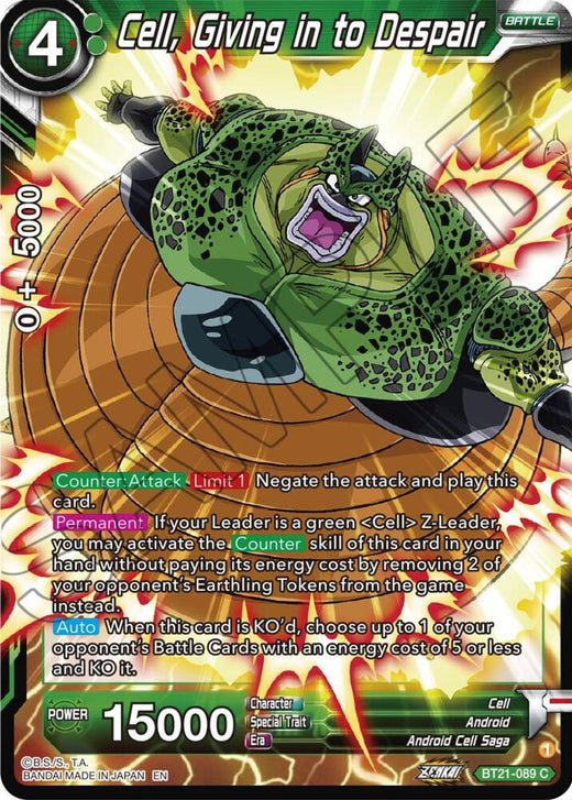 Cell, Giving in to Despair BT21-089 Common