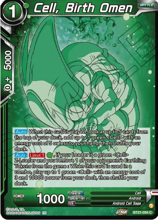 Cell, Birth Omen BT21-094 Common