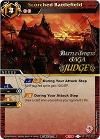 Scorched Battlefield (Judge Pack Vol. 1) | Battle Spirits Saga Promo Cards | Promo | Holofoil | #ST01-012