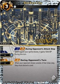 Rocket City (Judge Pack Vol. 1) | Battle Spirits Saga Promo Cards | Promo | Holofoil | #BSS01-111