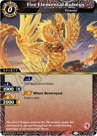 Fire Elemental Rubeus | Expansion Set 01: Elemental Spark | Common | Normal | #EX01-001
