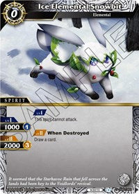 Ice Elemental Snowbit | Expansion Set 01: Elemental Spark | Common | Holofoil | #EX01-003