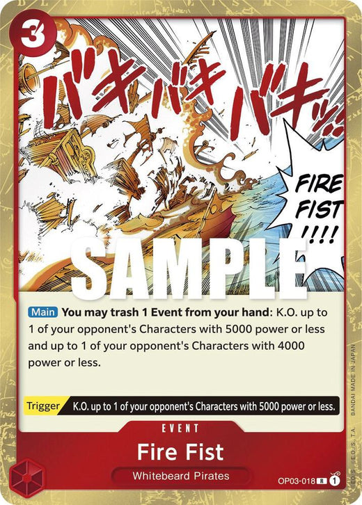 Fire Fist OP03-018 R Foil