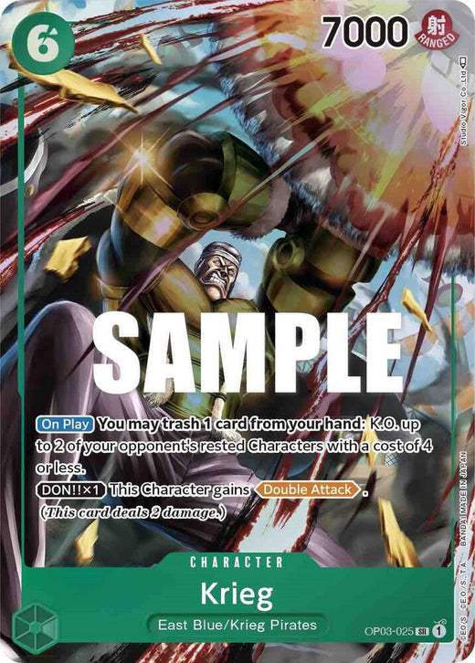 Krieg (Alternate Art) OP03-025 SR Foil