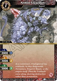 Armor Lizardon | False Gods | Common | Normal | #BSS02-017