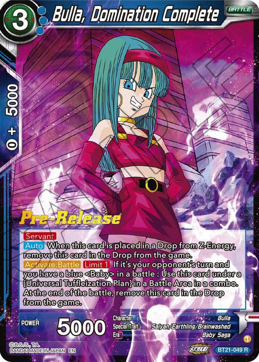Bulla, Domination Complete BT21-049 Rare