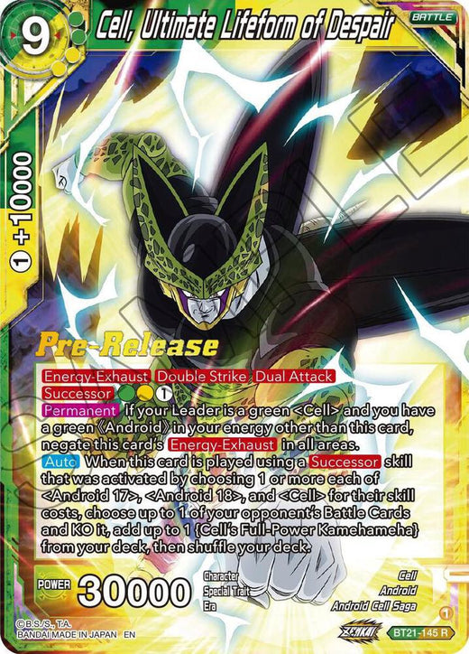 Cell, Ultimate Lifeform of Despair BT21-145 Rare