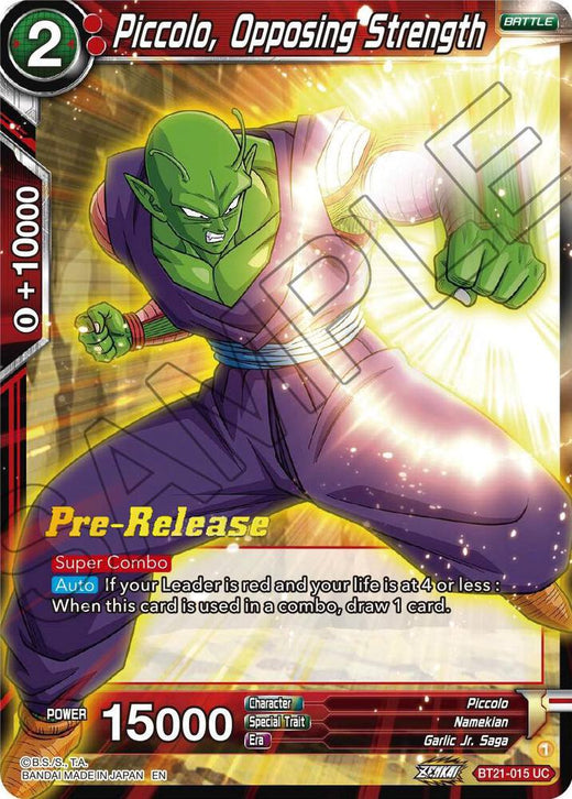 Piccolo, Opposing Strength BT21-015 Uncommon