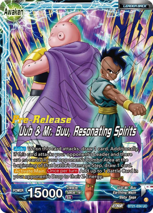 Uub // Uub & Mr. Buu, Resonating Spirits BT21-034 Uncommon