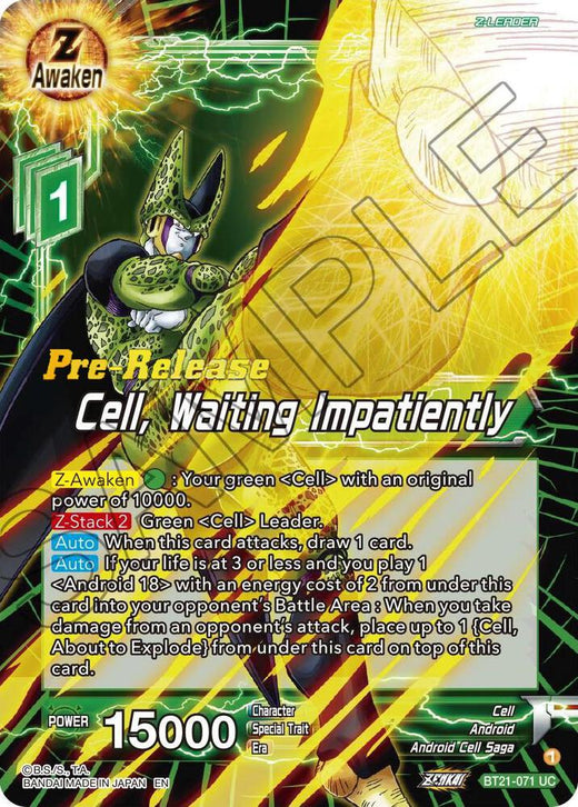 Cell, Waiting Impatiently BT21-071 Uncommon