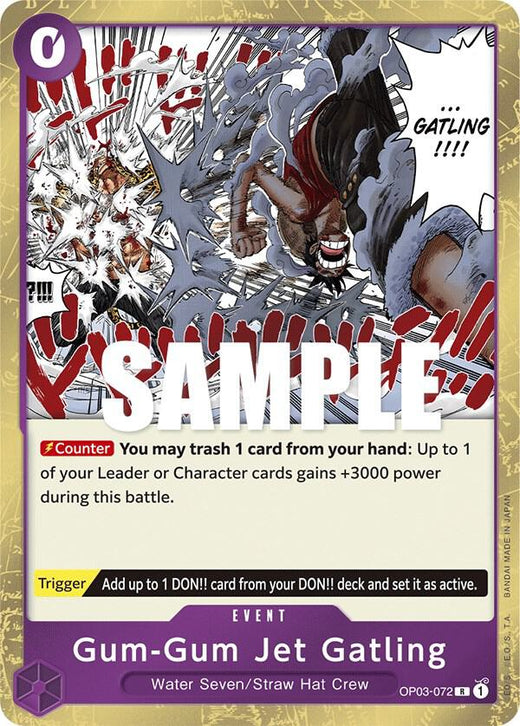 Gum-Gum Jet Gatling OP03-072 R Foil