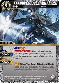 Thunder Godmech Donar | False Gods | Uncommon | Holofoil | #BSS02-041