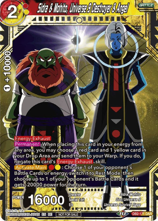 Sidra & Mohito, Universe 9 Destroyer & Angel (Championship Selection Pack 2023 Vol.2) (Silver Foil) DB2-171 Promo