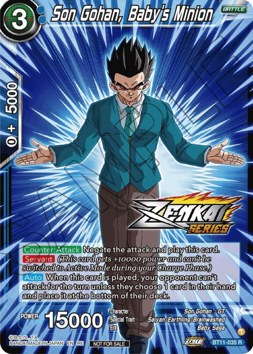 Son Gohan, Baby's Minion (Event Pack 12) BT11-035 Promo Foil