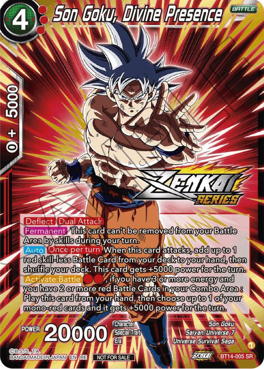 Son Goku, Divine Presence (Event Pack 12) BT14-005 Promo Foil