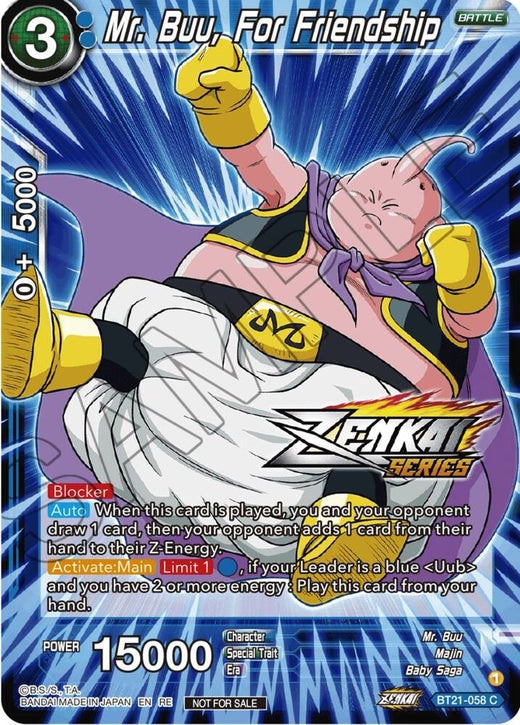 Mr. Buu, For Friendship (Event Pack 12) BT21-058 Promo Foil