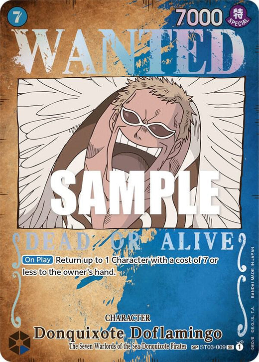 Donquixote Doflamingo (Wanted Poster) ST03-009 SR Foil