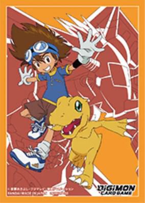Digimon Card Game Official Sleeves - Digimon Tai Kamiya & Agumon Card Sleeves 2023 (60-Pack)