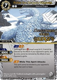 Polar Ice Dragon Glaceus (Judge Pack Vol. 2) | Battle Spirits Saga Promo Cards | Promo | Holofoil | #BSS02-050